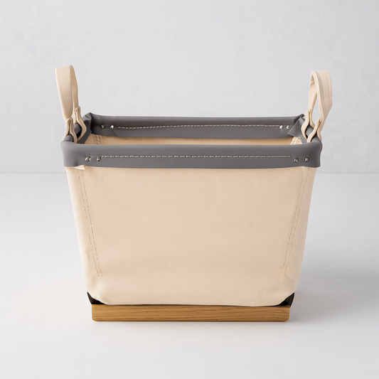 Steele ® 1-Bushel Canvas Carry Basket With Wood Runners