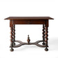 Louis XIII Oak Wood Desk with Cross Support