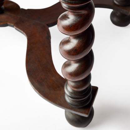 Louis XIII Oak Wood Desk with Cross Support
