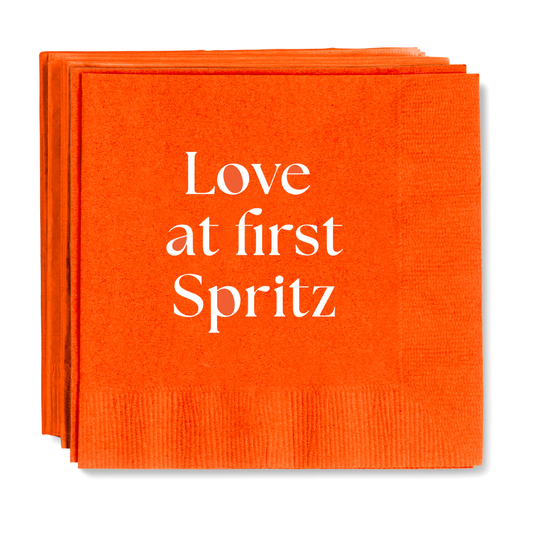 "Love at First Spritz" Cocktail Napkins, Set of 50