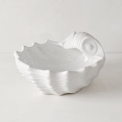 Small Malibu Ceramic Shell Bowl