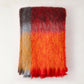 Orange Colorblock Mantas Ezcaray Mohair Throw