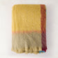 Mantas Ezcaray Yellow and Green Colorblock Mohair Throw