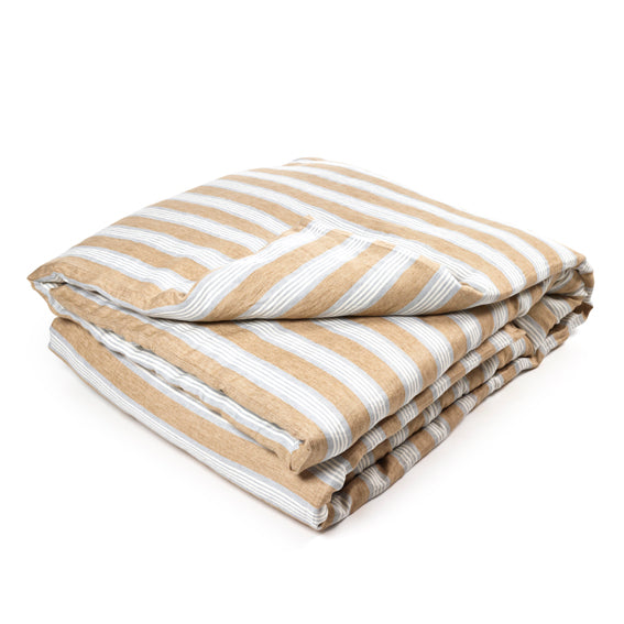 Maora Stripe Linen Duvet Cover