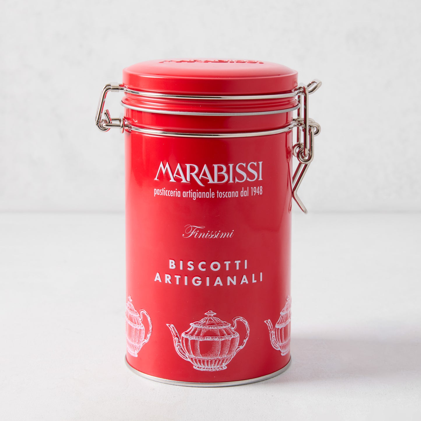 Marabissi Artisan Biscotti in Holiday Red Tin