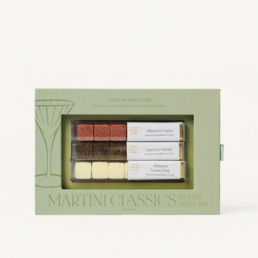 Luxe Martini Classics Mixer Cubes Trio