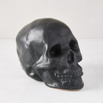 black ceramic skull 