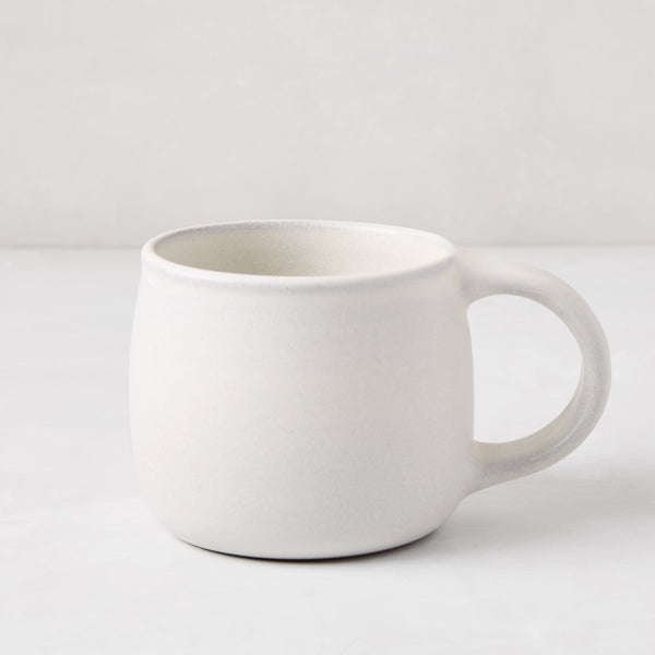 Matte White Stoneware Mug