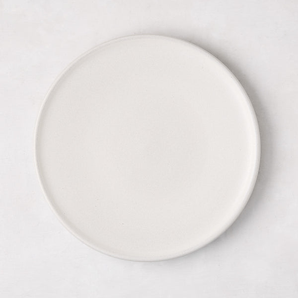 Matte White Stoneware Salad Plate