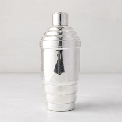 tall vintage silverplate cocktail shaker large 