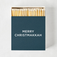 "Merry Christmakkah" Oversized Matches