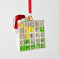 Merry Words Christmas Tree Ornament