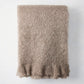 Ashwood Brown Mohair Throw Blanket