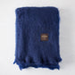 dark blue mohair throw large