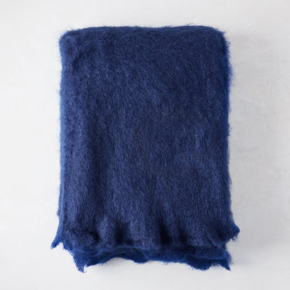 Mantas Ezcaray Blue Mohair Throw