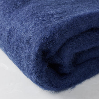 thick dark blue throw blanket 