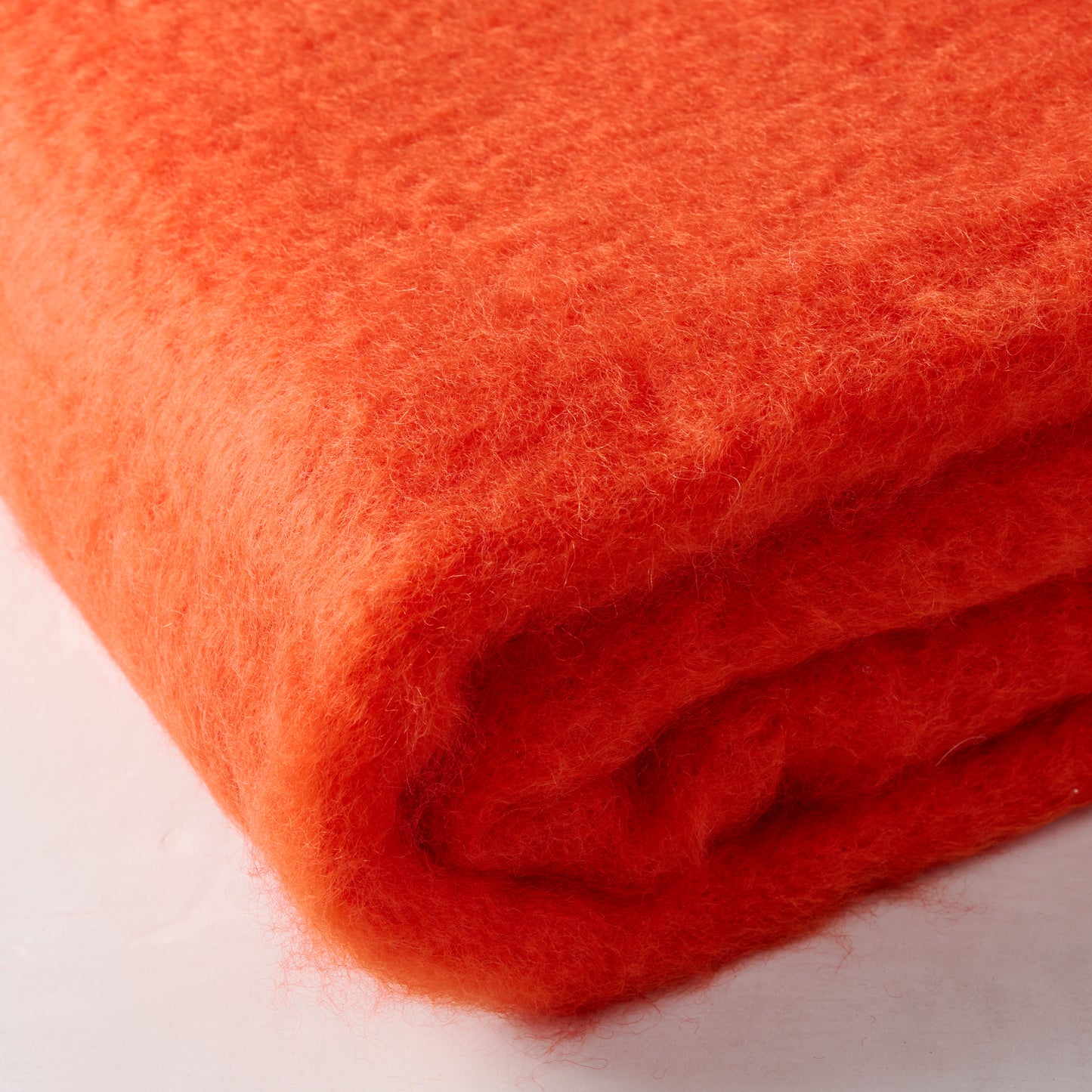 thick orange blanket