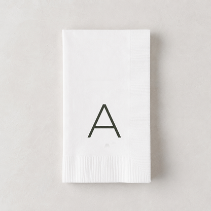 Monogram Paper Bar / Hand Towels, A-Z