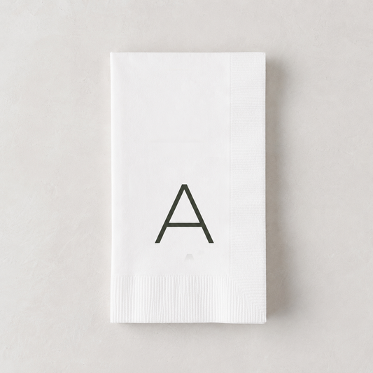 Monogram Paper Bar / Hand Towels, A-Z