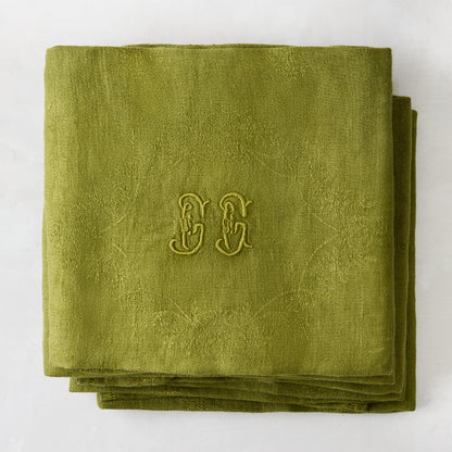 Aloe Antique French Monogram Napkins