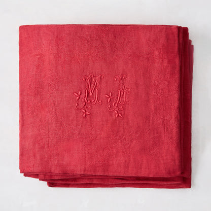 Flame Antique French Napkins