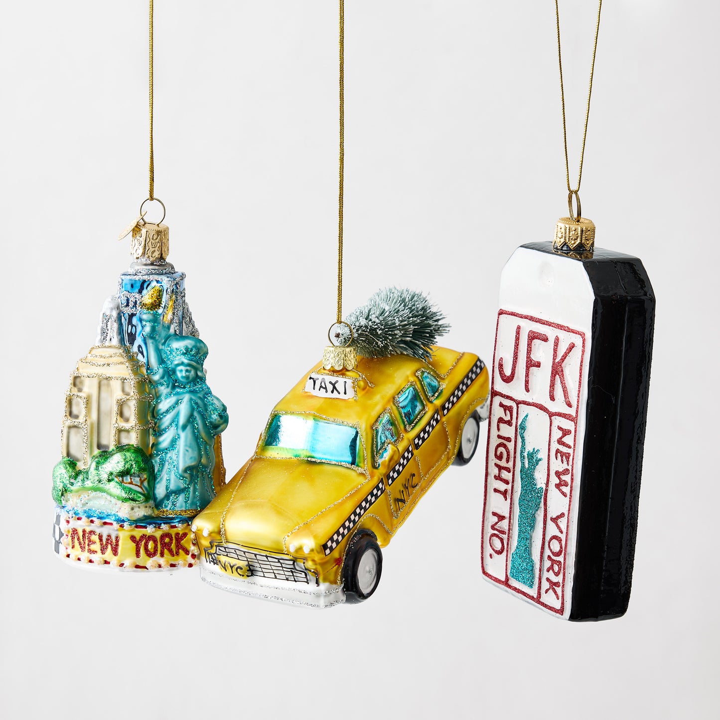 New York Icons Christmas Tree Ornament Gift Set