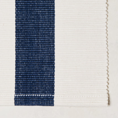 Navy Stripe Woven Placemats, Set of 4