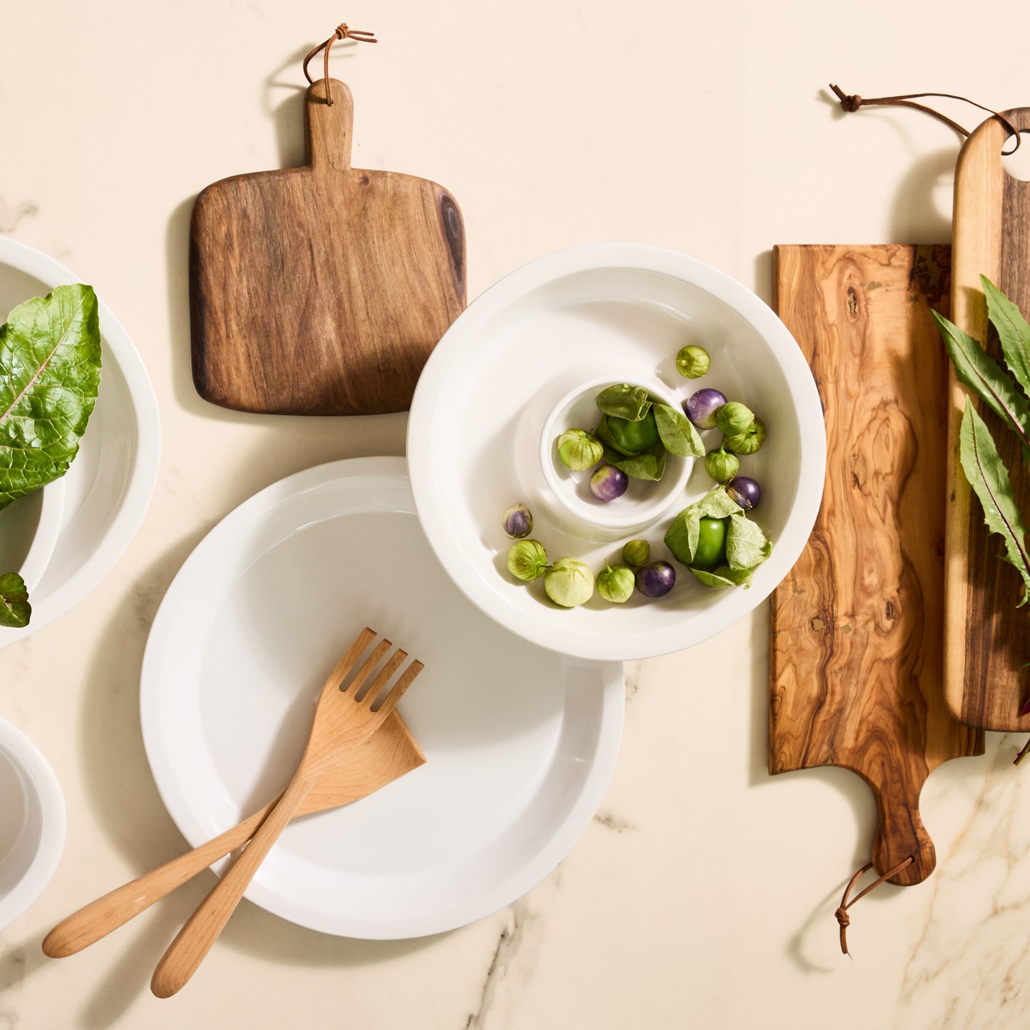 Ravello Stoneware Chip and Dip Platter