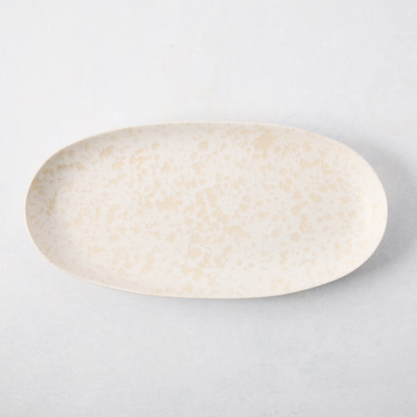 Natural Nuno Splatter Stoneware Serve Platter