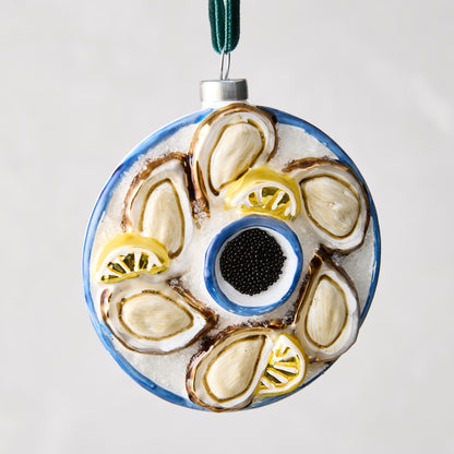 Plated Oysters with Caviar Ornament