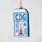 paris CDG airport luggage tag ornament
