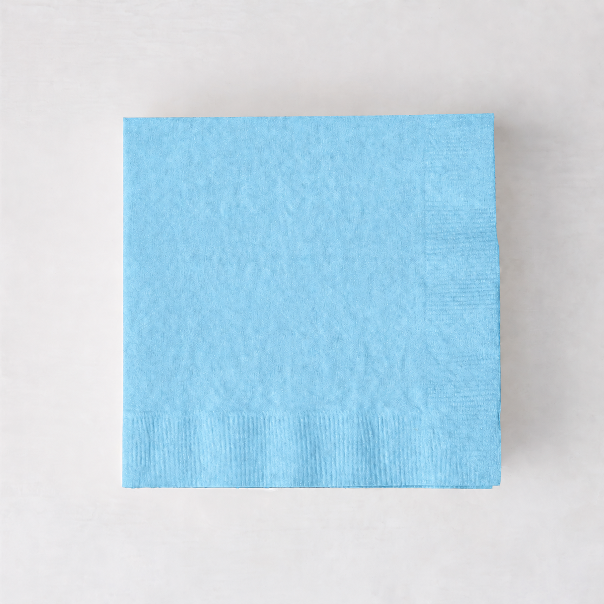 Personalized Pastel Blue Paper Cocktail Napkins, Set of 100