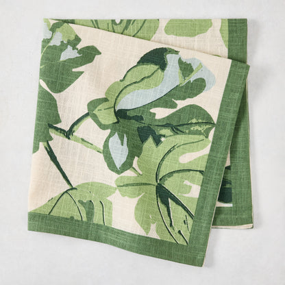 Peter Dunham + Hudson Grace Natural Fig Leaf Printed Napkin