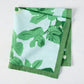 Peter Dunham + Hudson Grace Green Fig Leaf Printed Pale Blue Napkin