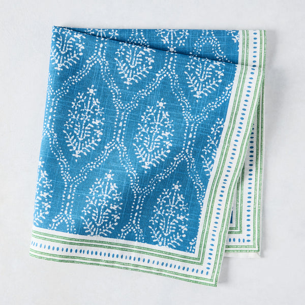 Peter Dunham + Hudson Grace Blue Jaali Printed Napkin