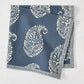 Peter Dunham + Hudson Grace Kashmir Paisley Indigo Blue Printed Napkin