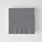 Personalized Grey Paper Cocktail Napkins, Set of 100
