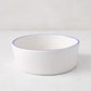 Pacific Blue-Rimmed Stoneware Soup Bowl
