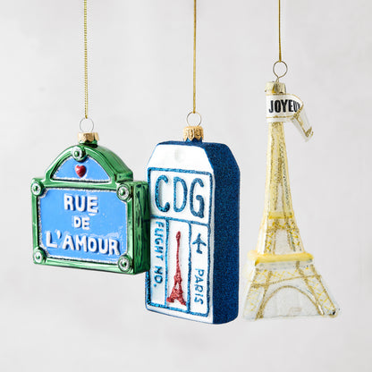 Paris Icons Christmas Tree Ornament Gift Set