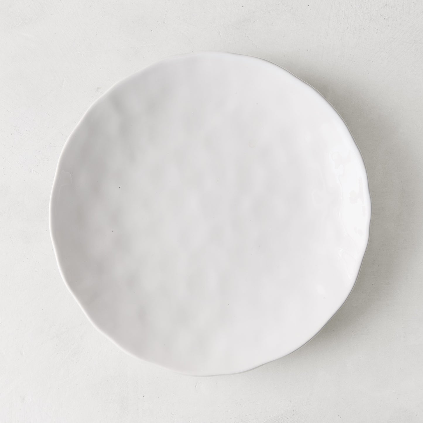 Pebble White Ceramic Salad Plate