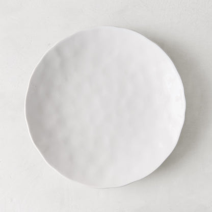 Pebble White Ceramic Salad Plate