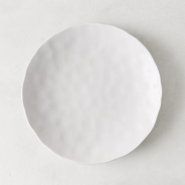 Pebble White Ceramic Salad Plate