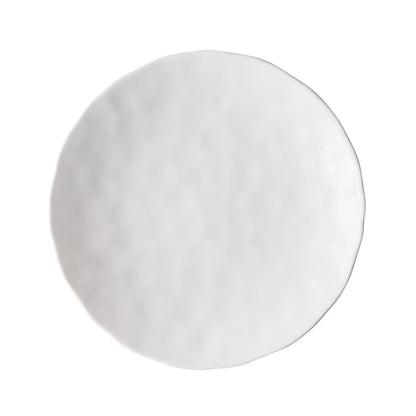 Pebble White Ceramic Salad Plate