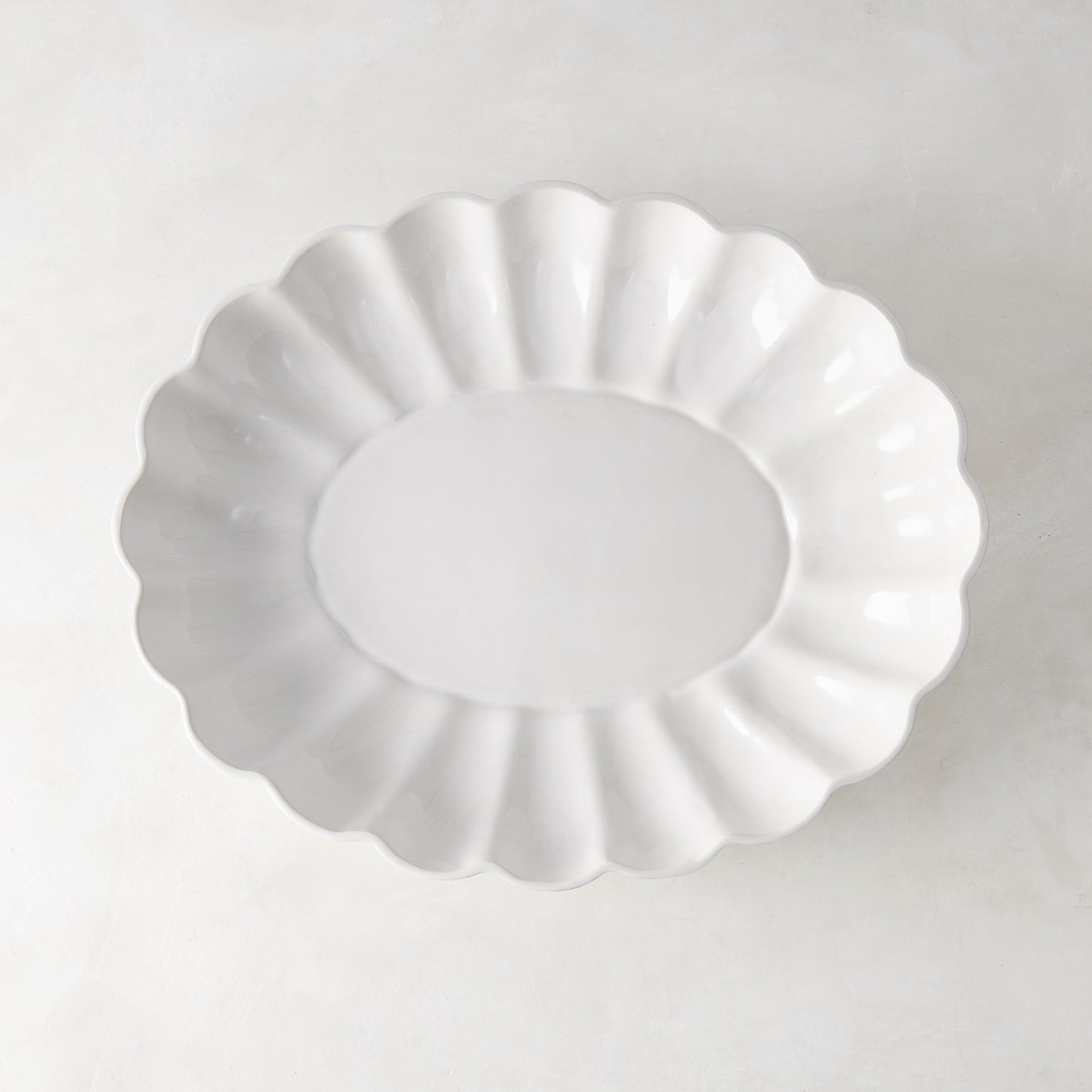 Petal Large Oval Ceramic Serve Bowl