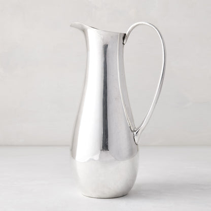 heavy weight water pitcher silverplate