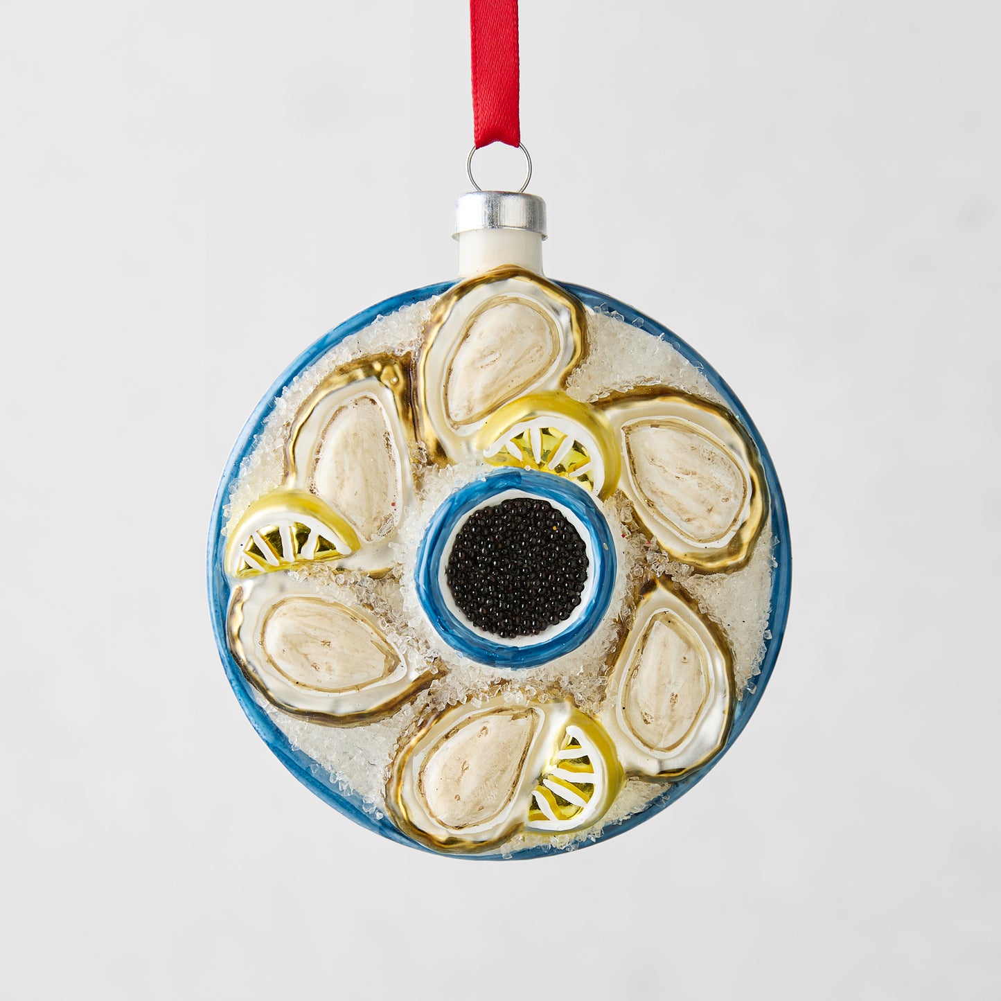 Plated Oysters with Caviar Ornament