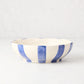 Portofino Blue Stripe Ceramic Stoneware Bowl