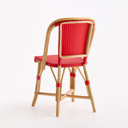 Rattan Fouquets Scarlet Red Bistro Chair