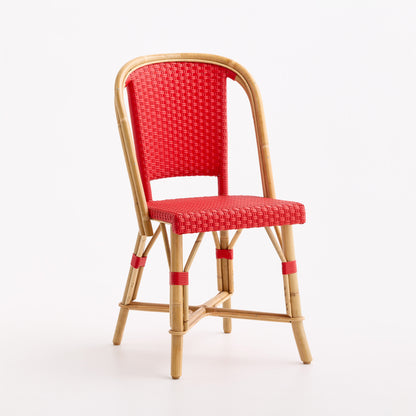 Rattan Fouquets Scarlet Red Bistro Chair