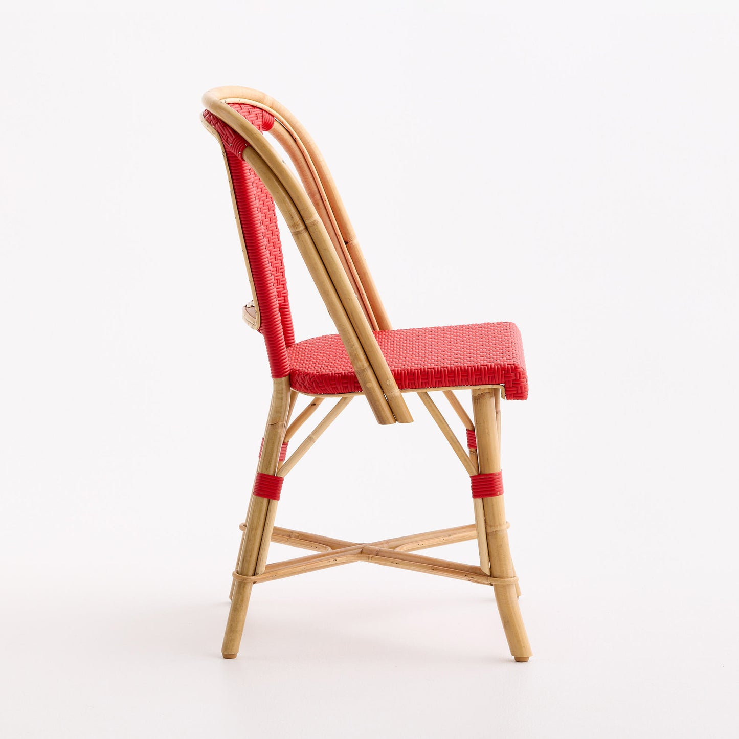 Rattan Fouquets Scarlet Red Bistro Chair